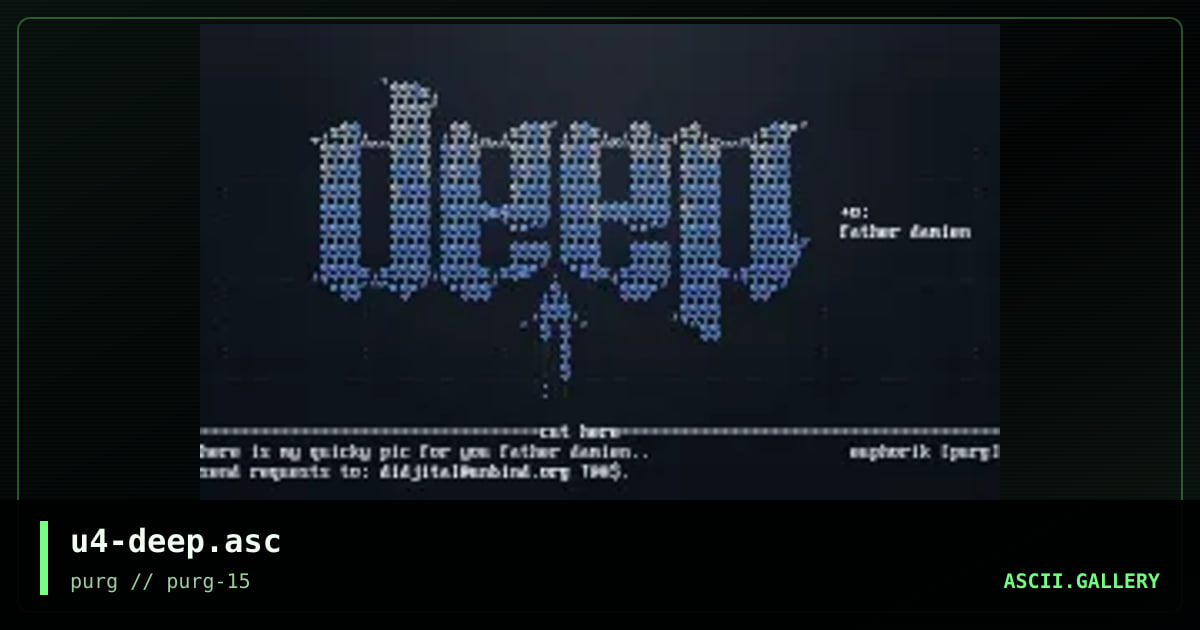 u4-deep.asc, by euphorik, 1998