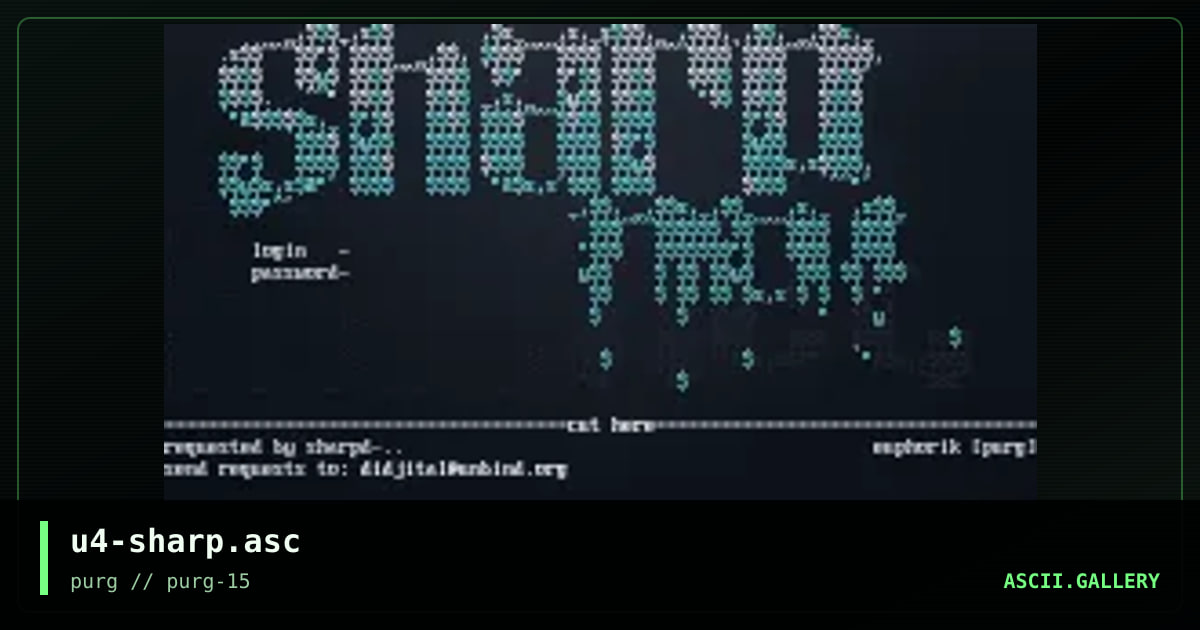 u4-sharp.asc, by euphorik, 1998