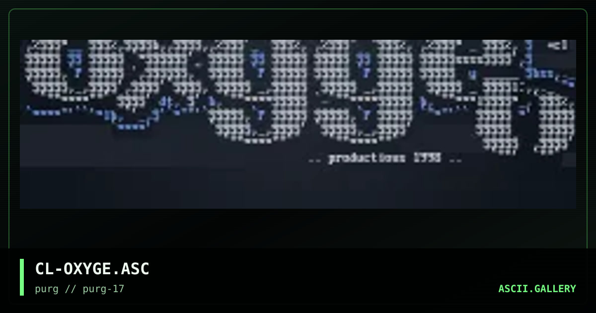 ozygen, by clumsy, 1998