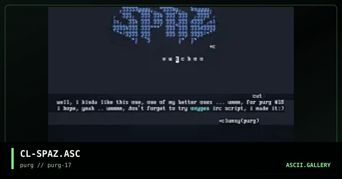 spaz oldskool, by clumsy, 1998