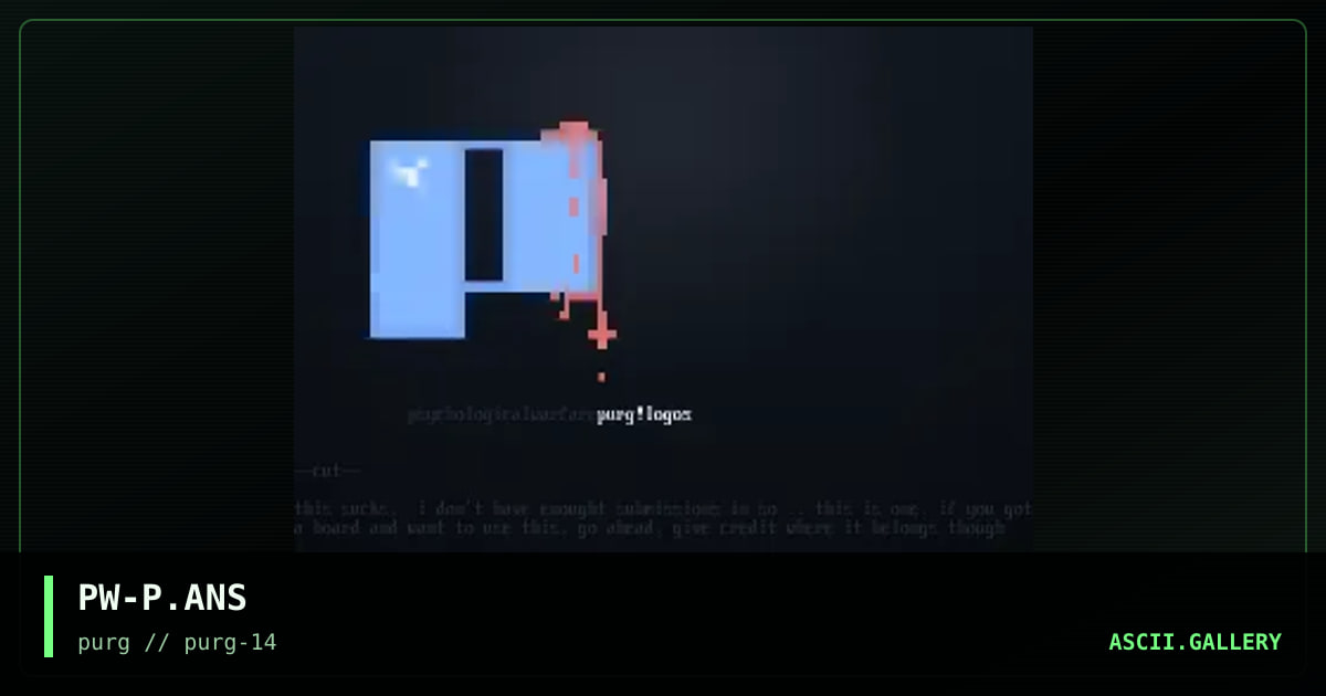 PW-P.ANS, by psychological warfare, 1998