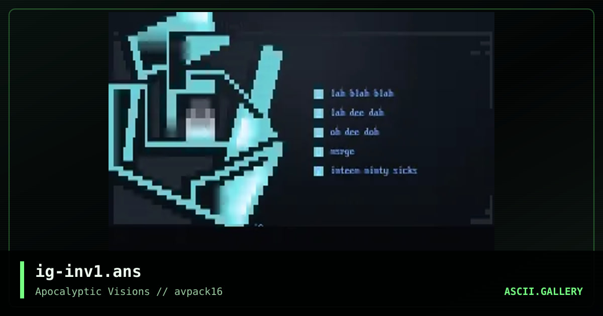 invite menu, by insurge, 1997
