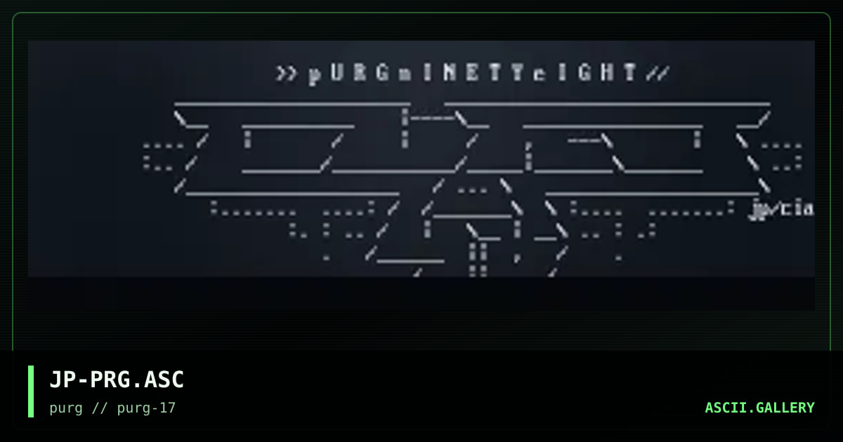 purg ascii, by jack phlash, 1998