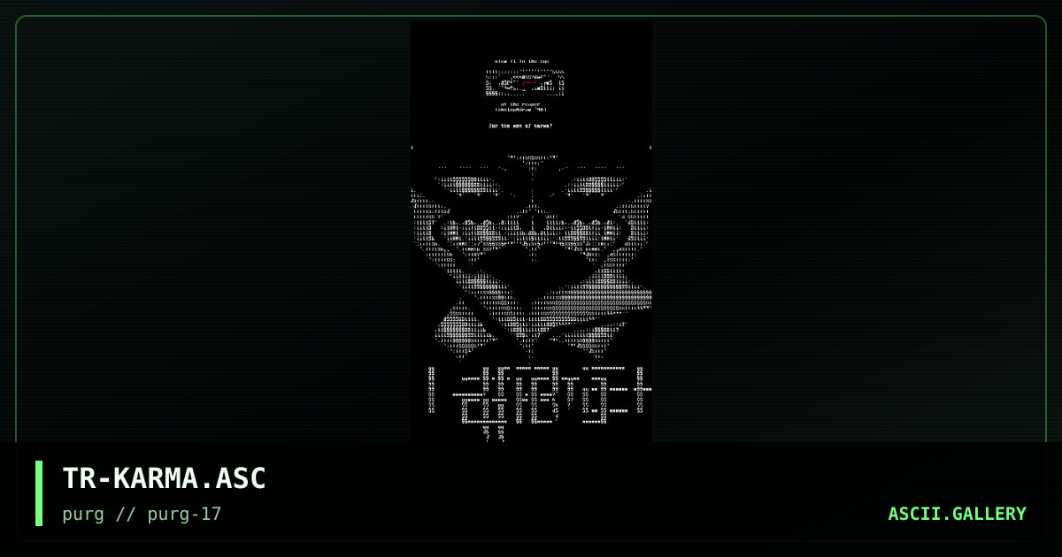 karma, by the reaper, 1998