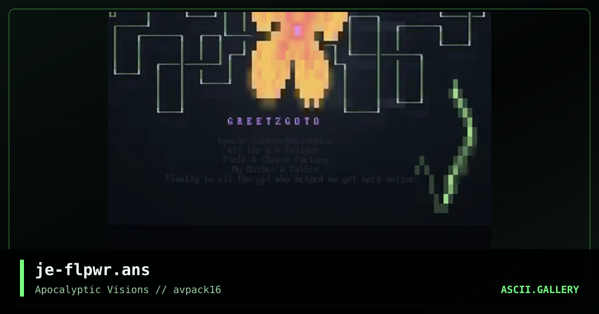 Message from Jesta, by jesta, 1997