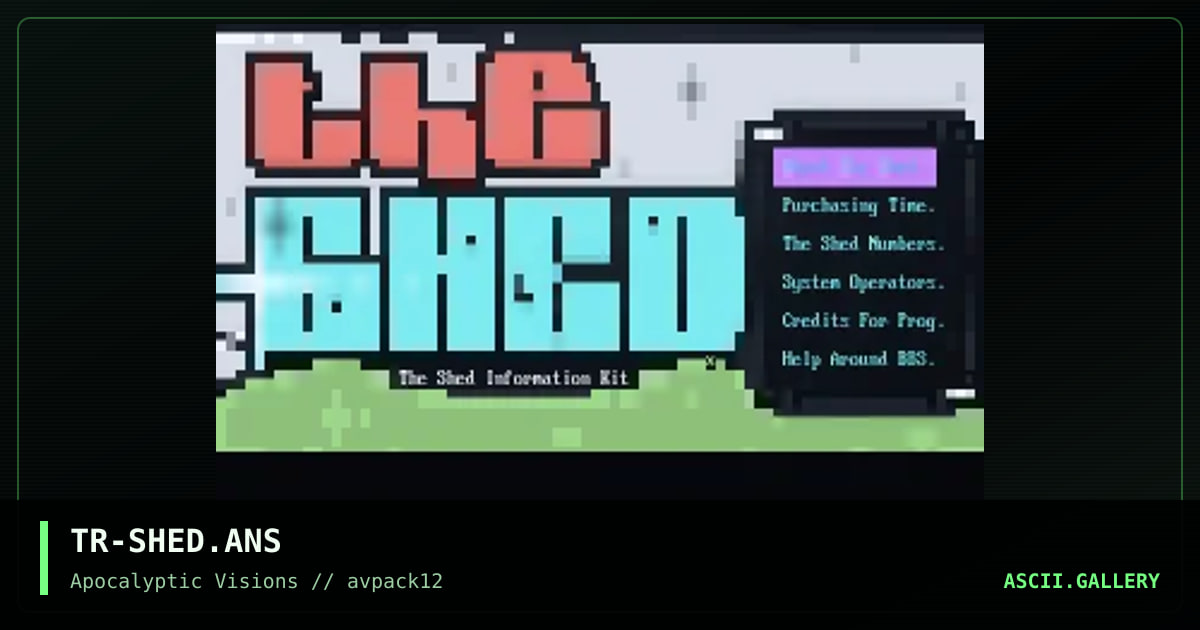 The Shed, by trippah, 1996