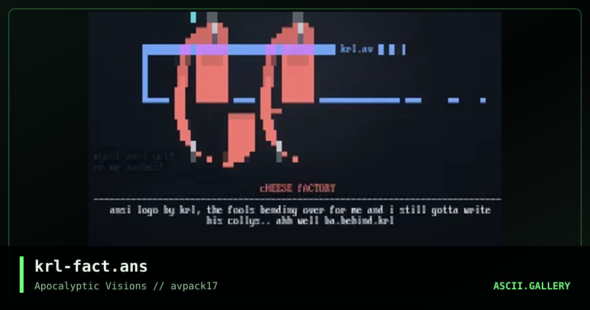 krl-fact.ans, by mr krinkle, 1997