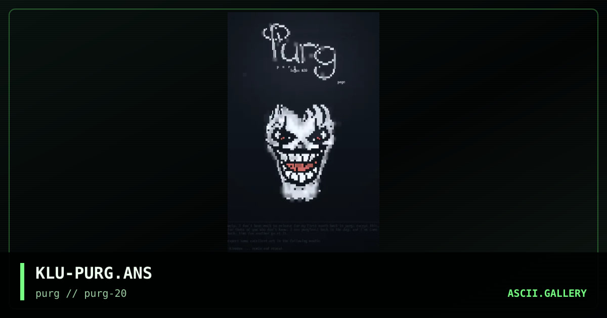 KLU-PURG.ANS, by klumzee, 1998