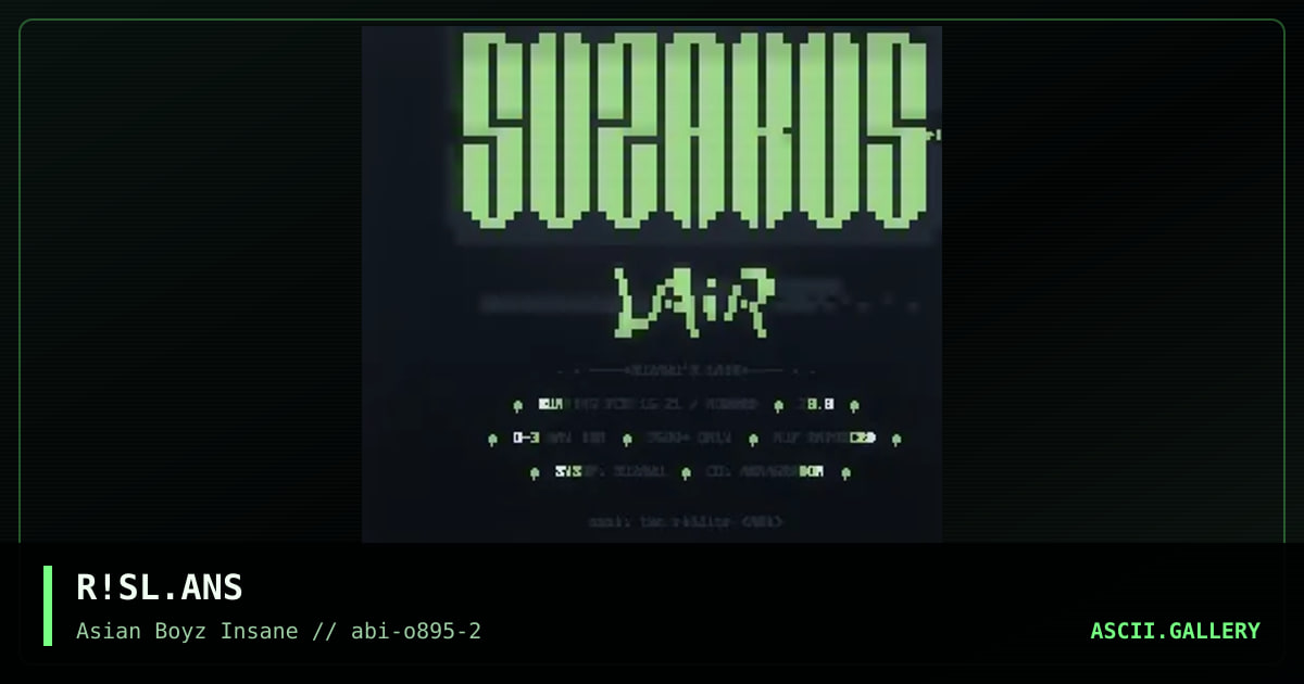 R!SL.ANS, by the riddler, 1995