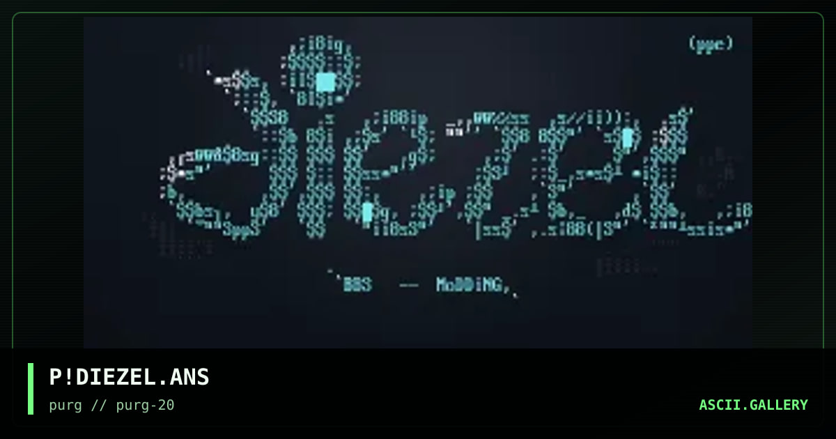 P!DIEZEL.ANS, by purplee, 1998