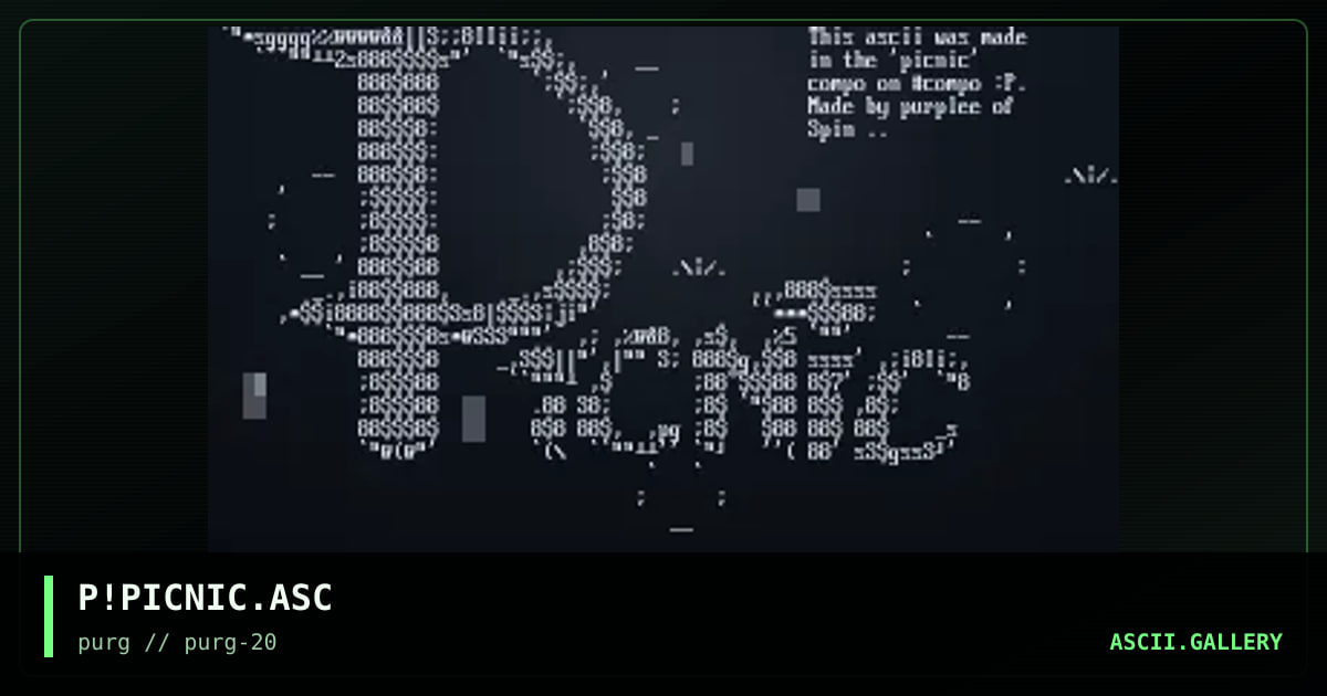P!PICNIC.ASC, by purplee, 1998