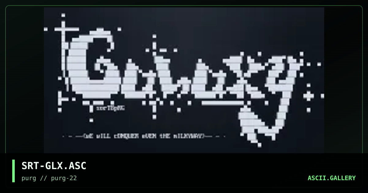 SRT-GLX.ASC, by sort8, 1999