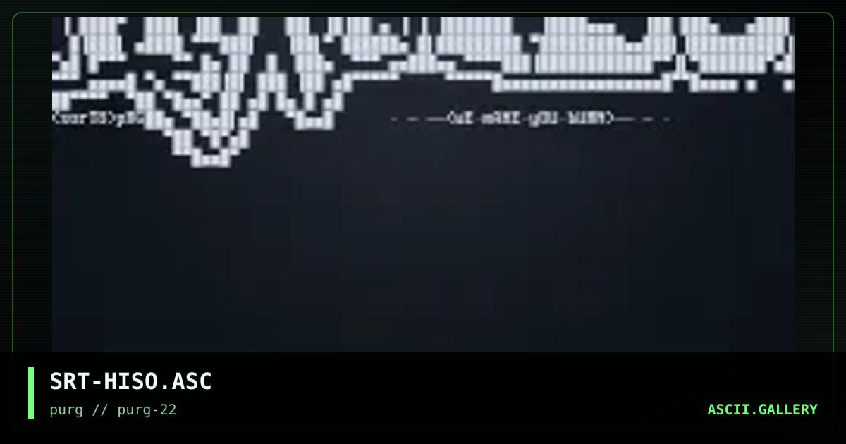 SRT-HISO.ASC, by sort8, 1999