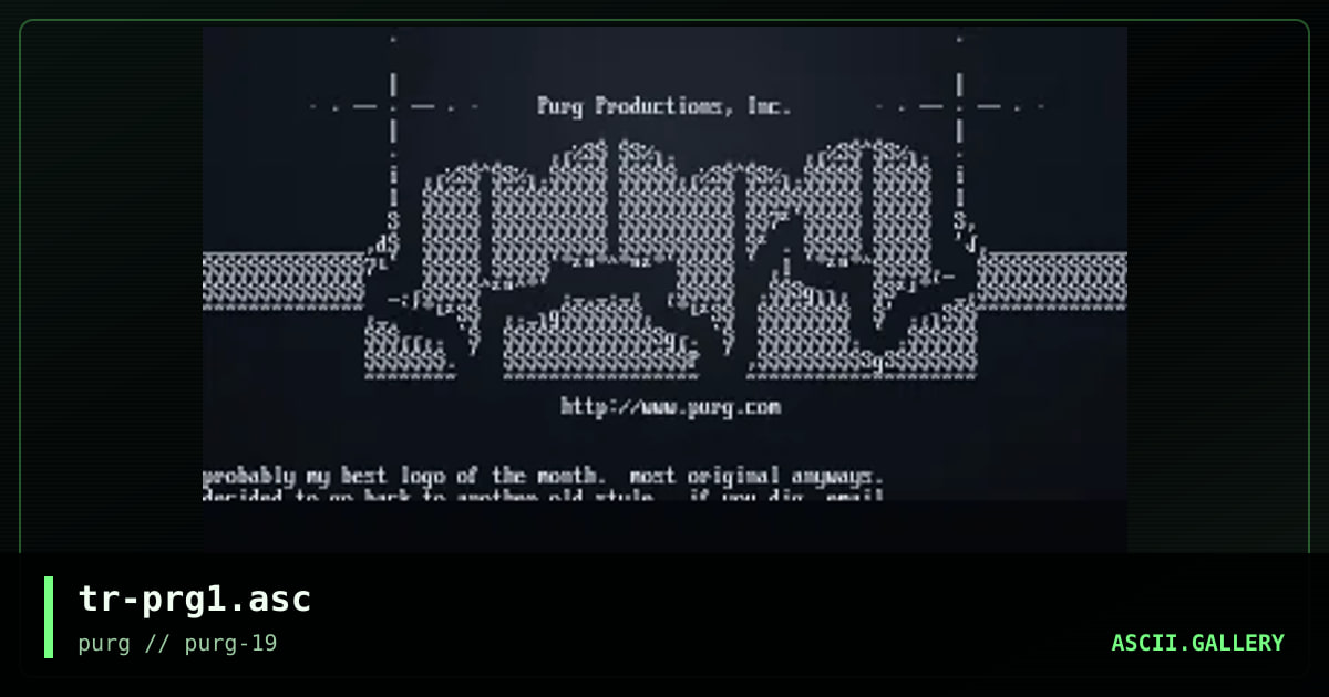 purg, by the reaper, 1998