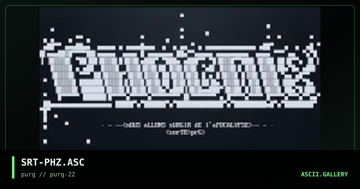 SRT-PHZ.ASC, by sort8, 1999