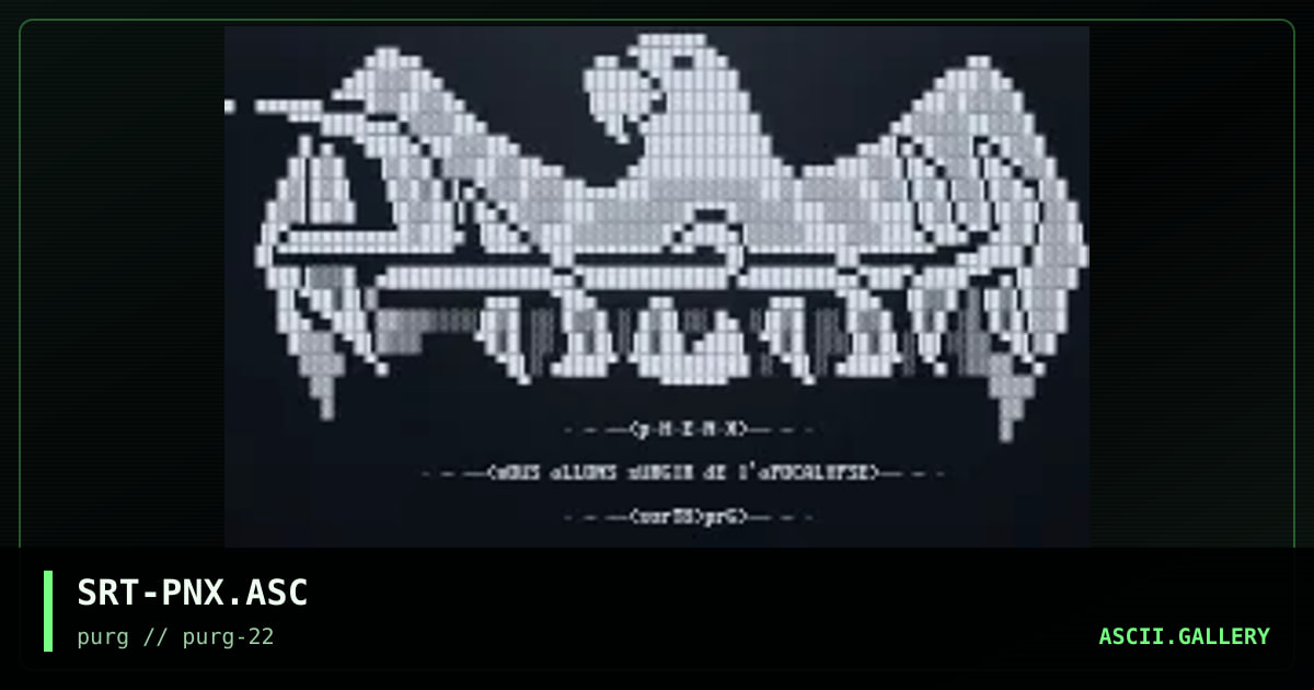 SRT-PNX.ASC, by sort8, 1999