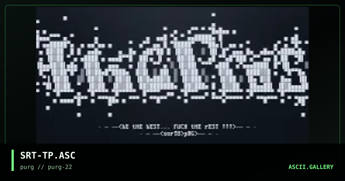 SRT-TP.ASC, by sort8, 1999