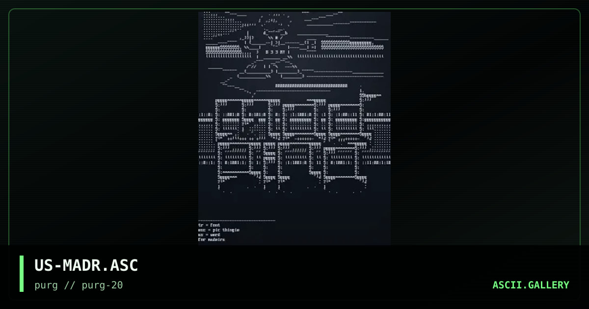 US-MADR.ASC, by the reaper, esc, 1998