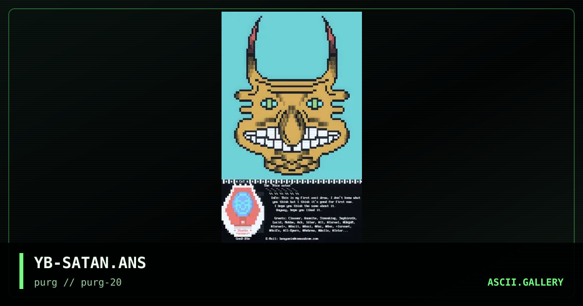 The "Nice satan", by starks, 1998