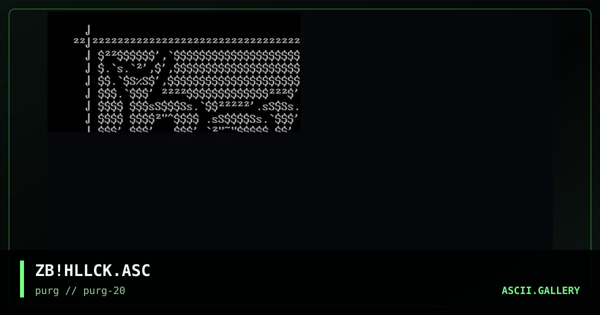 ZB!HLLCK.ASC, by zubfatal, 1998