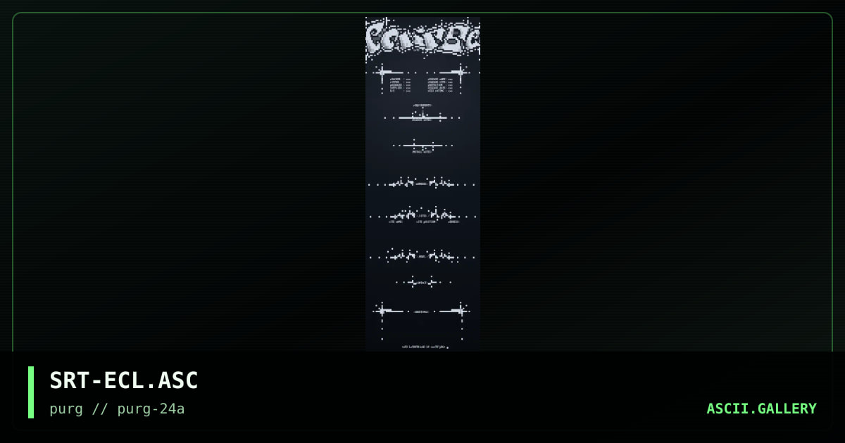 SRT-ECL.ASC, by sort8, 1999