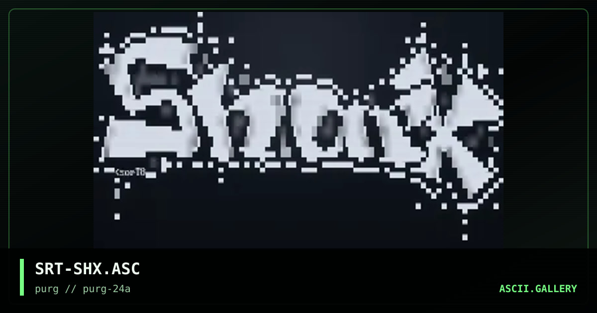 SRT-SHX.ASC, by sort8, 1999