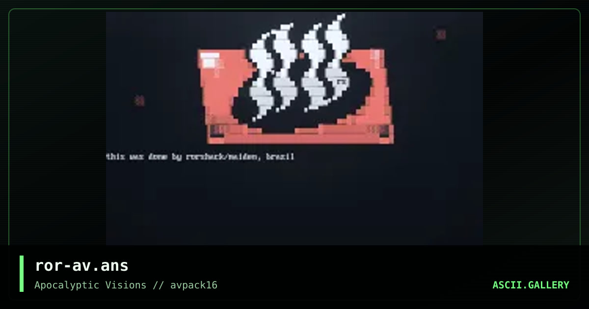 AV Logo, by rorshack, 1997