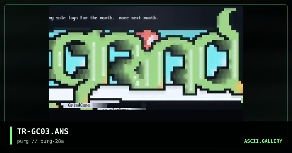 TR-GC03.ANS, by the reaper, 1999