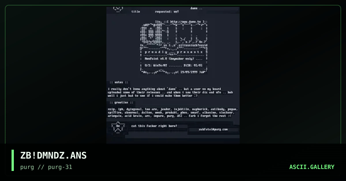 ZB!DMNDZ.ANS, by zubfatal, 1999