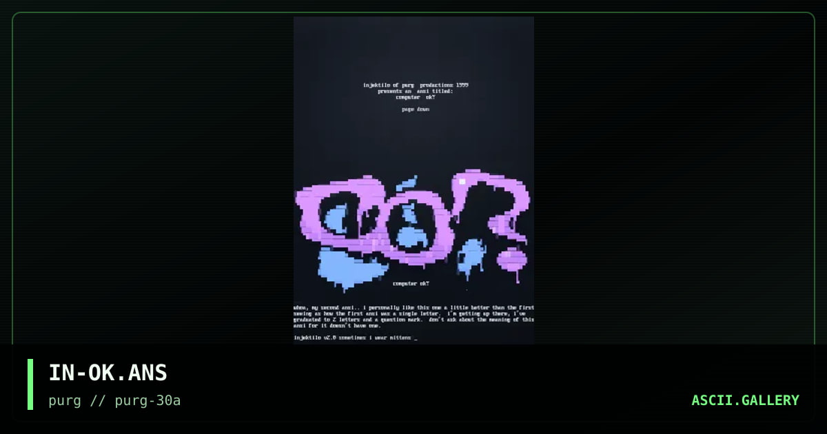 IN-OK.ANS, by injektilo, 1999