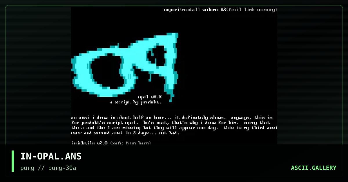 IN-OPAL.ANS, by injektilo, 1999