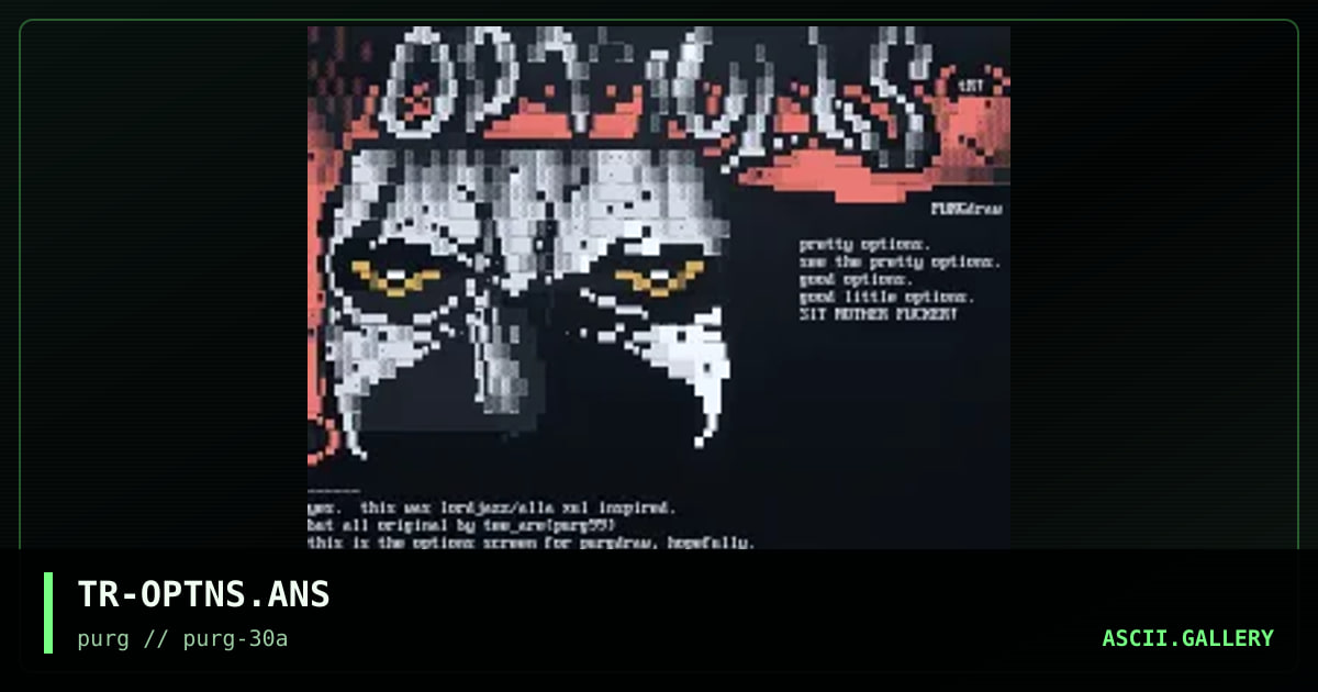 PURGdraw Option, by the reaper, 1999