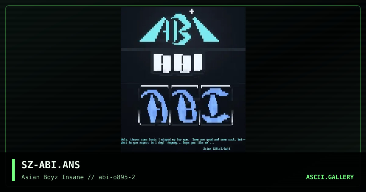 SZ-ABI.ANS, by seize, 1995