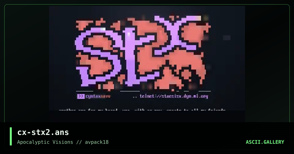 staesisx #2, by cyntax, 1998