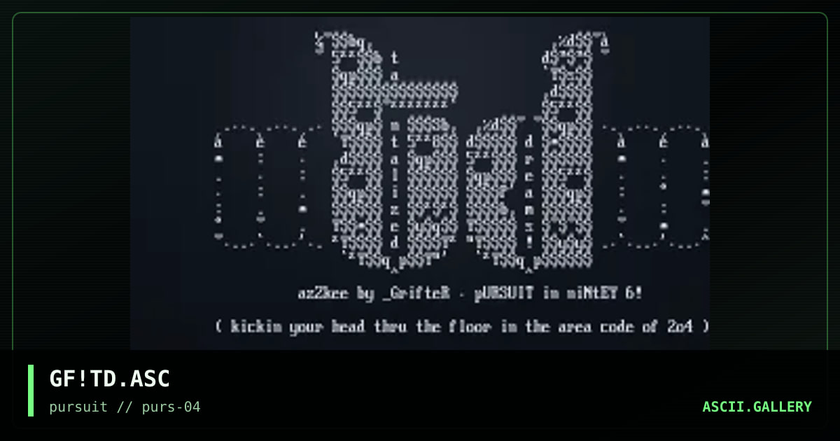 GF!TD.ASC, by grifter, 1996