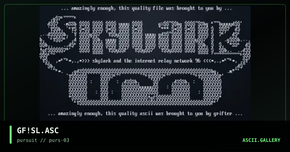 GF!SL.ASC, by grifter, 1996