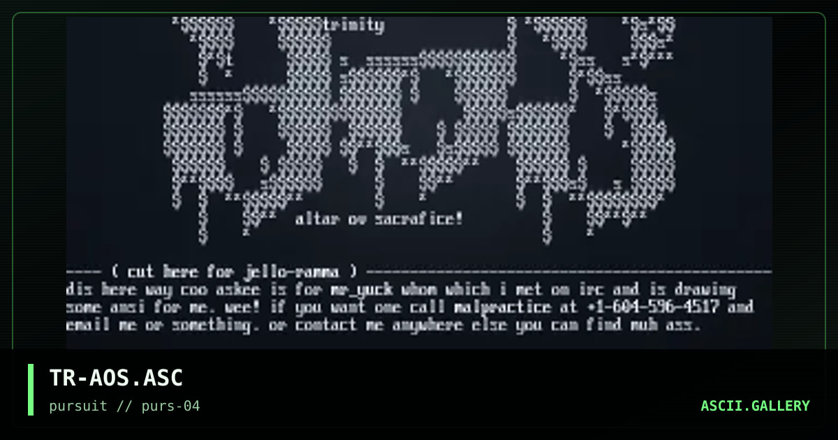 TR-AOS.ASC, by trinity, 1996