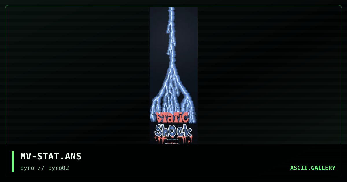 Static Shock, by motive, 1996