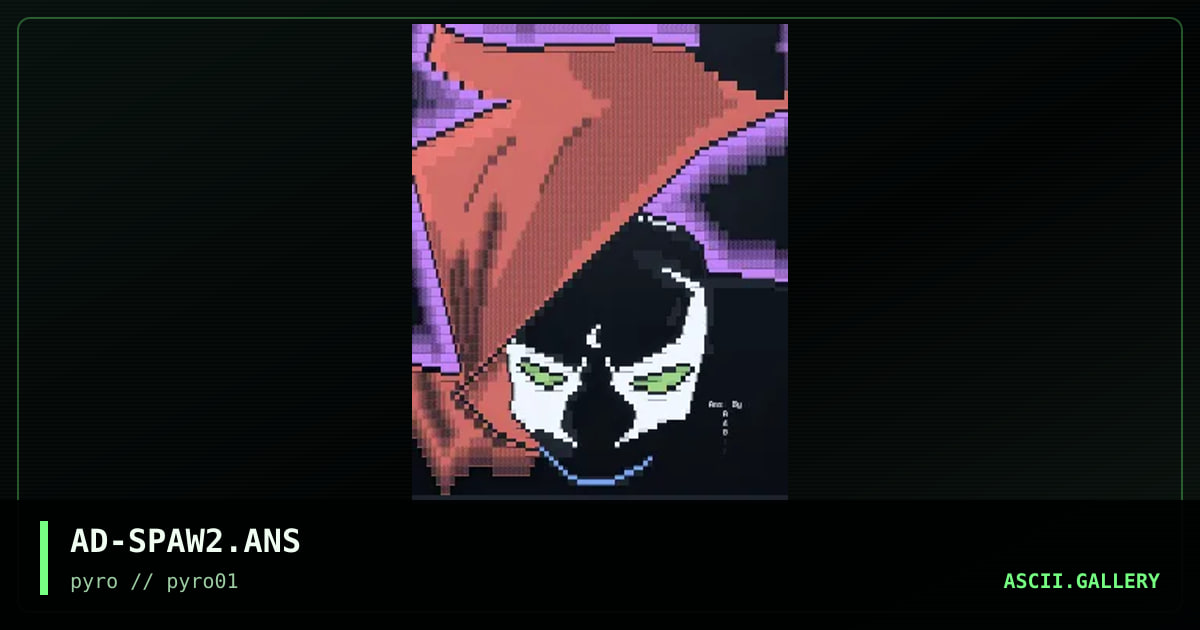 Spawn Pic No.2, by adolf, 1996