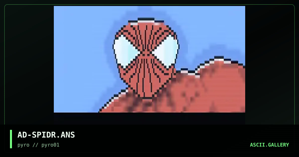 Spider MAN!, by adolf, 1996