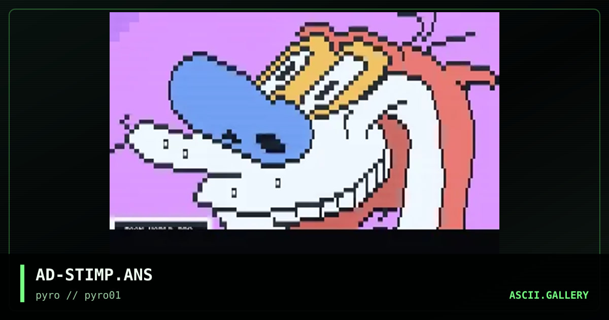 Stimpy, by adolf, 1996