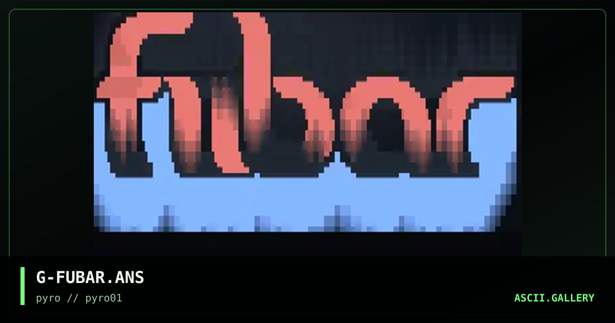 FUBAR BBS ADVERT, by genocide-pyro, 1996