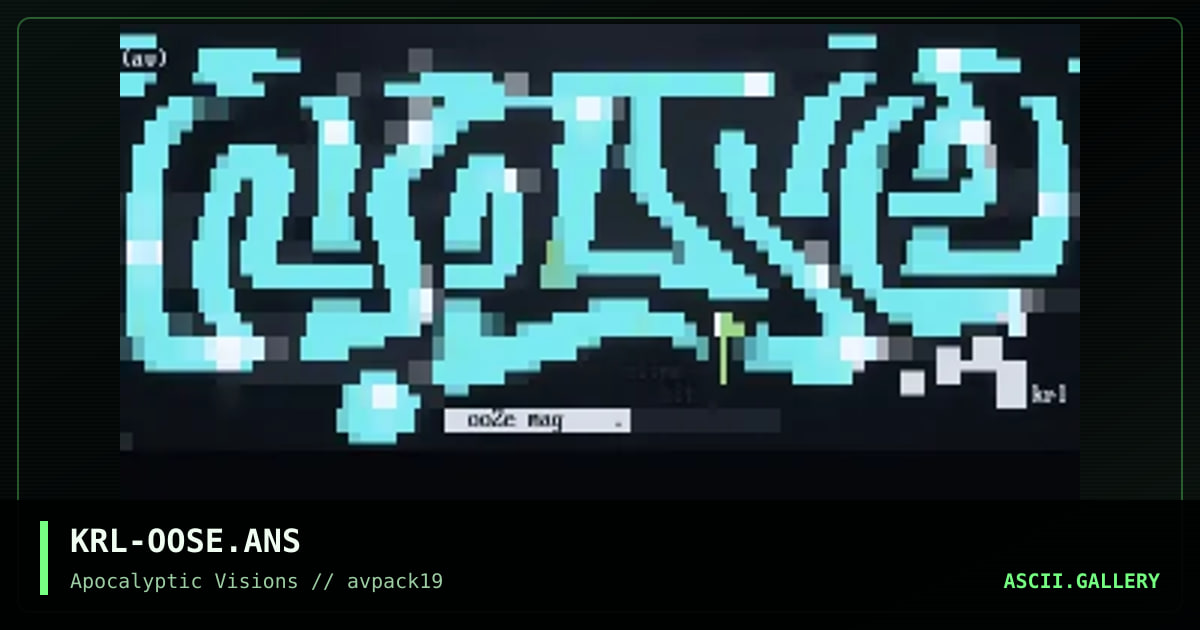 ooSe mag (compo ansi), by mr krinkle, 1998