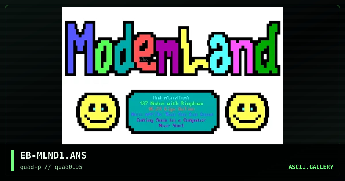 EB-MLND1.ANS, by ebony, 1995