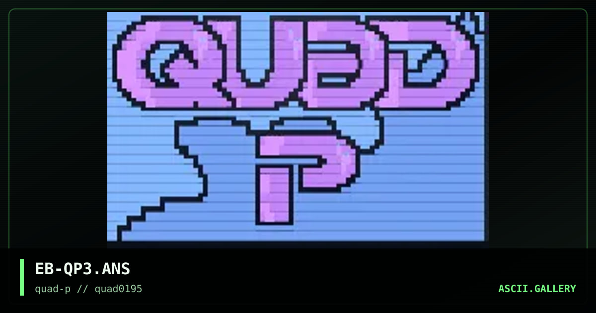 Quad-P Logo, by ebony, 1995