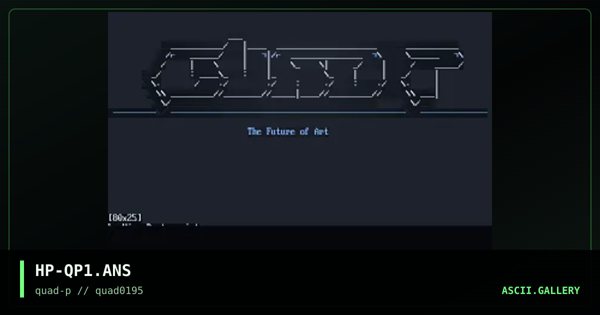 Quad-P Logo, by hiro protagonist, 1995