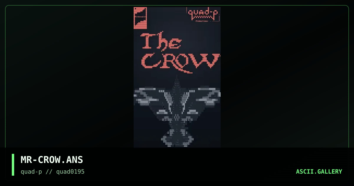MR-CROW.ANS, by mithrandir, 1995