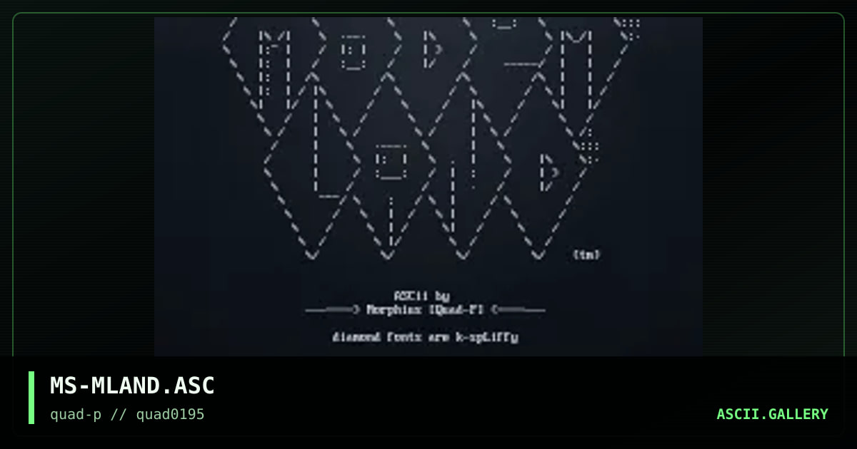 ModemLand(tm), by morphius, 1995