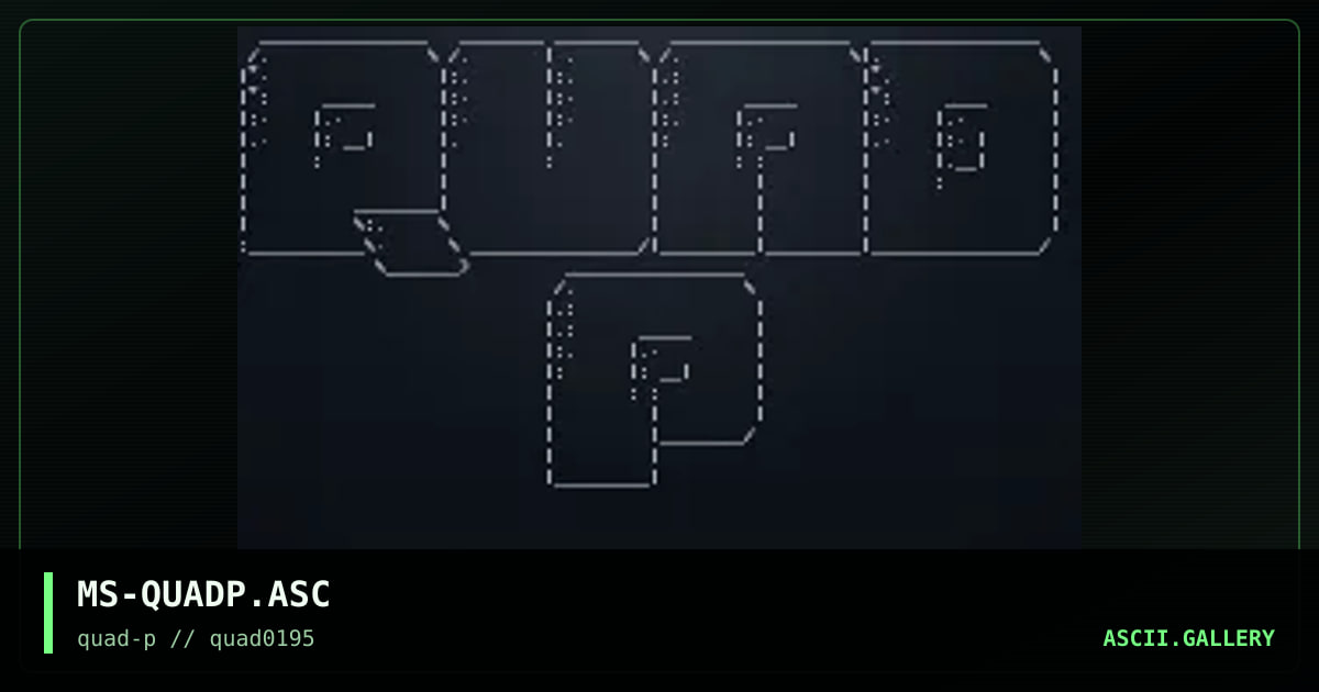 Quad-P Logo, by morphius, 1995