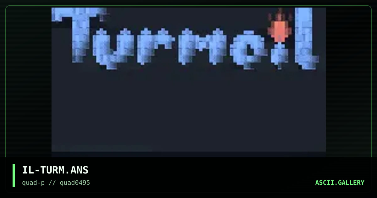 Turmoil BBS Logo, by illusionizer, 1995